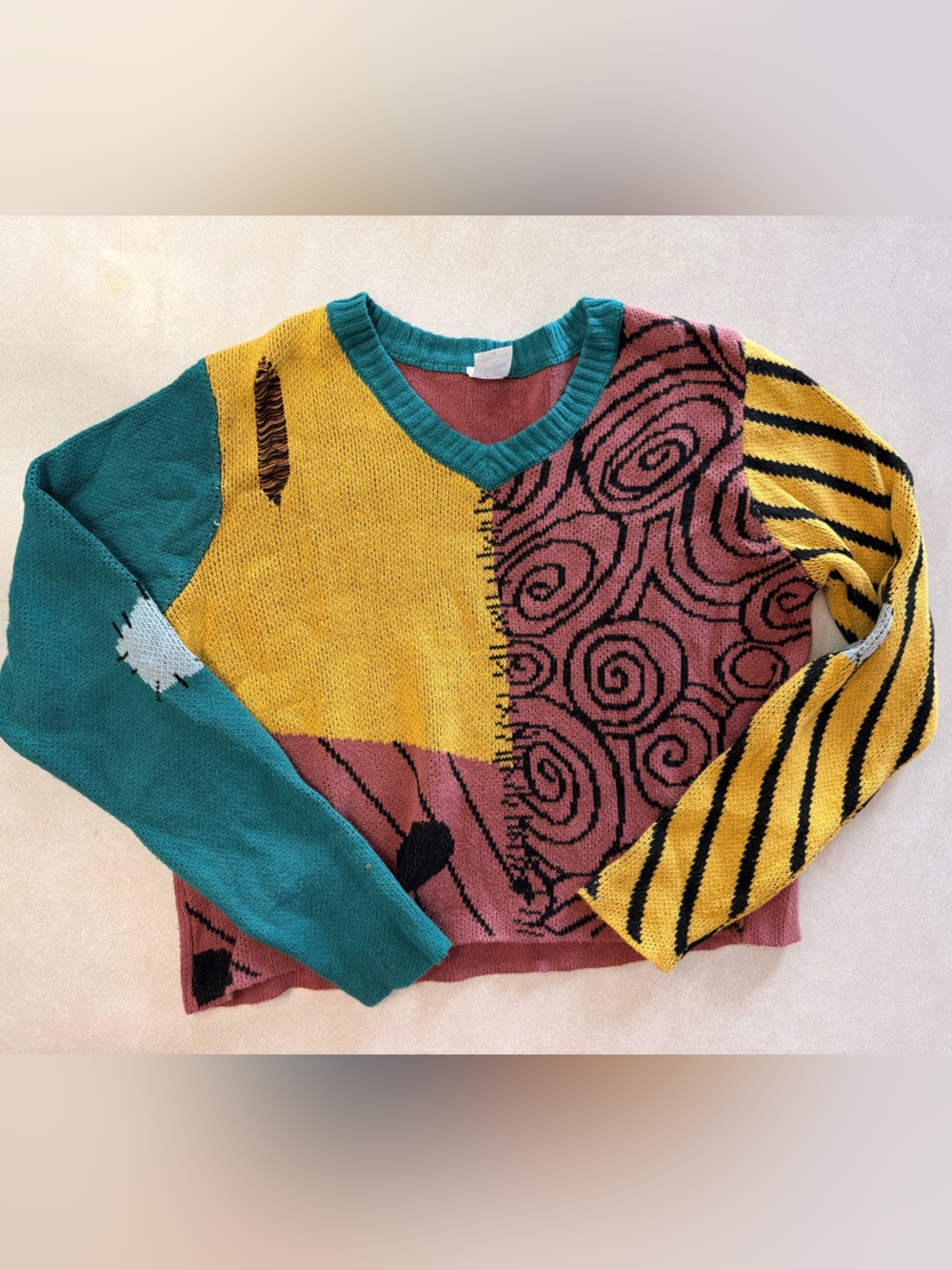 Disney’s Nightmare Before Christmas Cropped Sweater